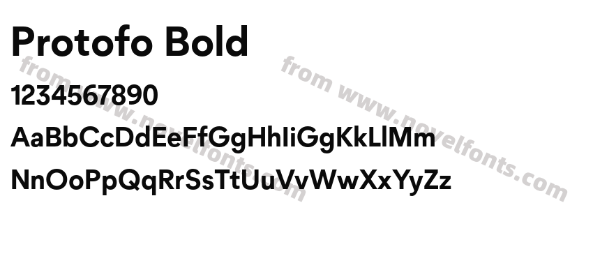 Protofo BoldPreview