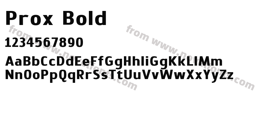 Prox BoldPreview