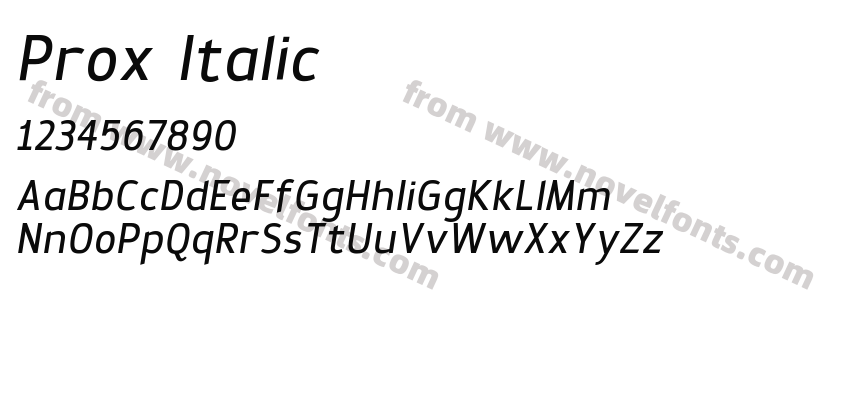 Prox ItalicPreview