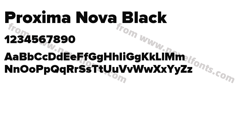 Proxima Nova BlackPreview