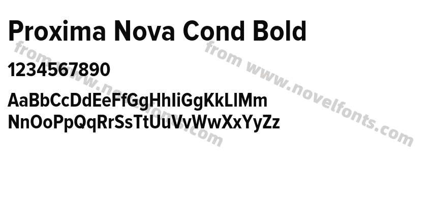 Proxima Nova Cond BoldPreview