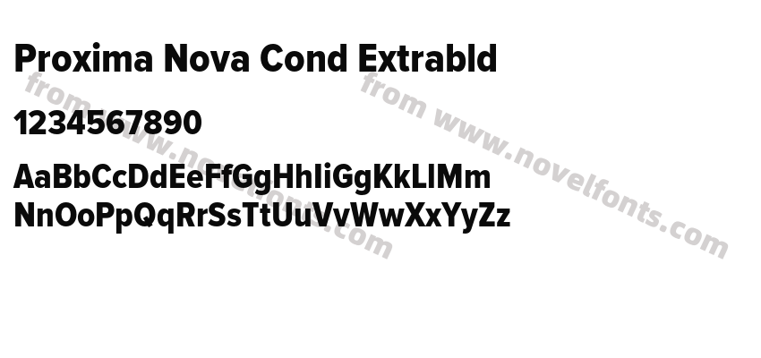Proxima Nova Cond ExtrabldPreview