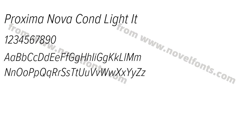Proxima Nova Cond Light ItPreview