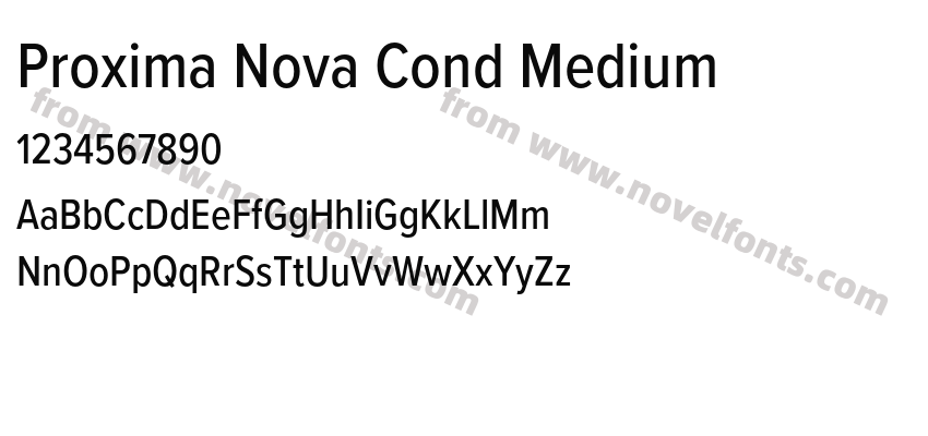 Proxima Nova Cond MediumPreview