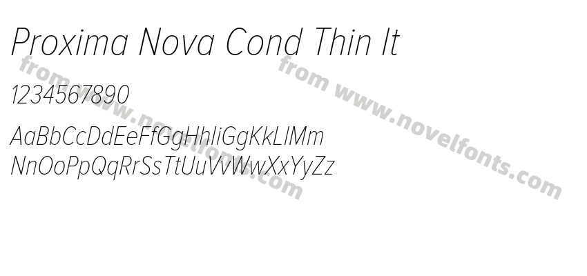 Proxima Nova Cond Thin ItPreview