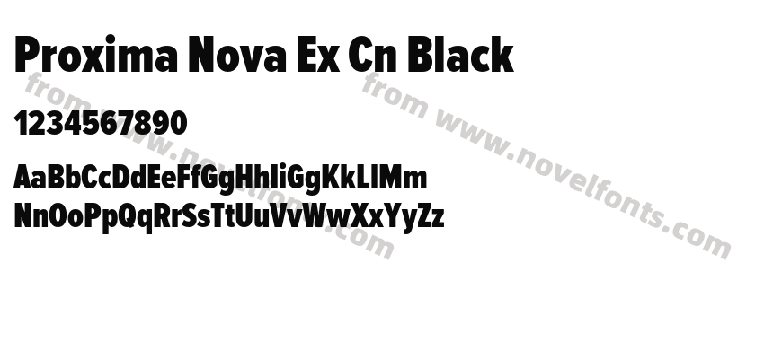 Proxima Nova Ex Cn BlackPreview