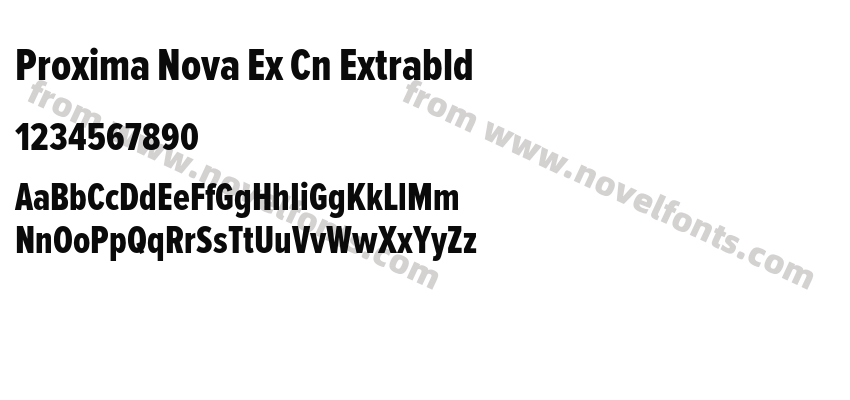 Proxima Nova Ex Cn ExtrabldPreview