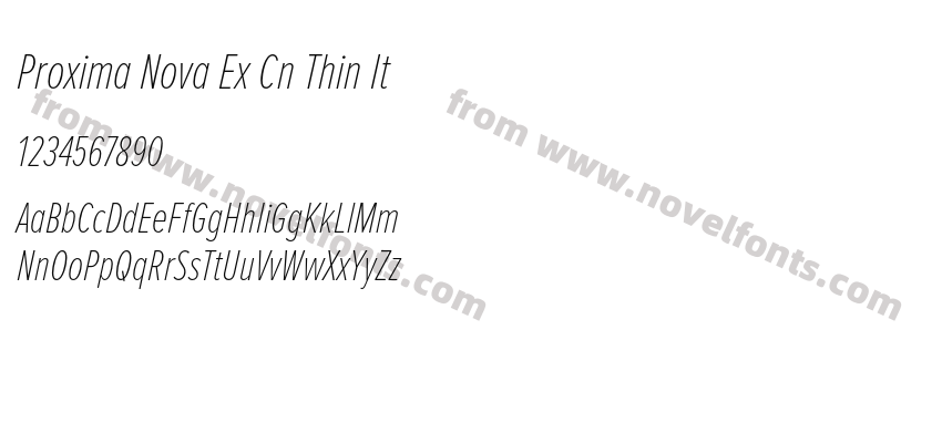 Proxima Nova Ex Cn Thin ItPreview