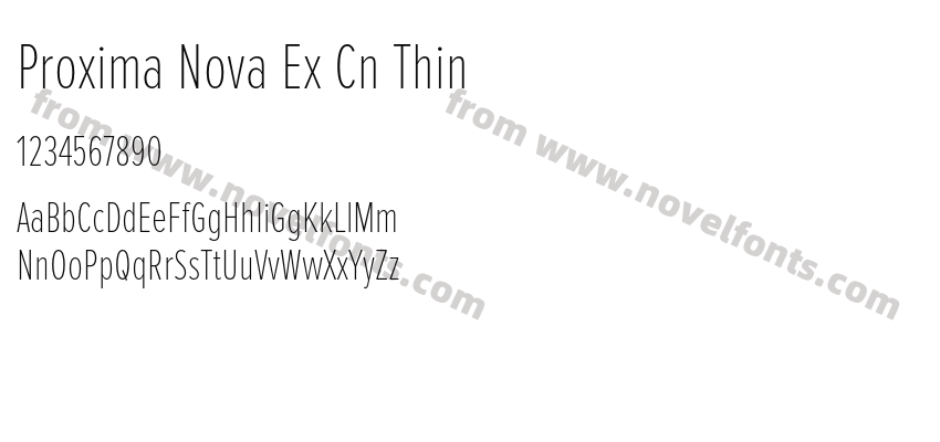 Proxima Nova Ex Cn ThinPreview