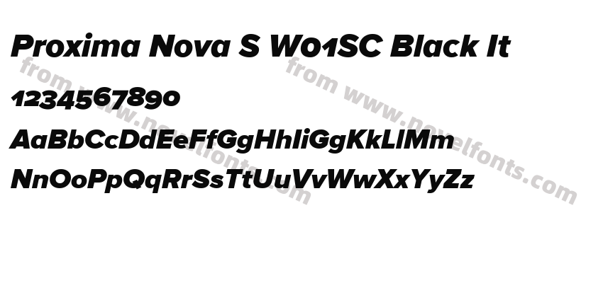 Proxima Nova S W01SC Black ItPreview