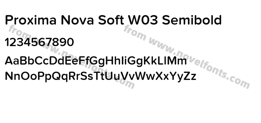 Proxima Nova Soft W03 SemiboldPreview