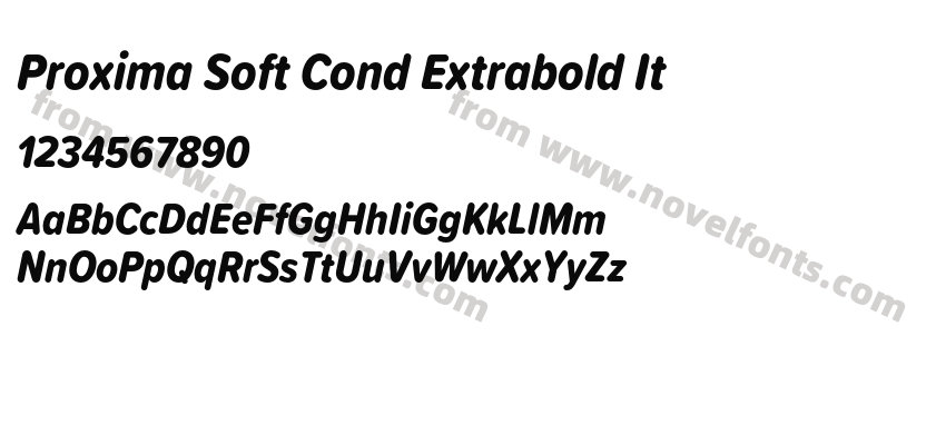 Proxima Soft Cond Extrabold ItPreview