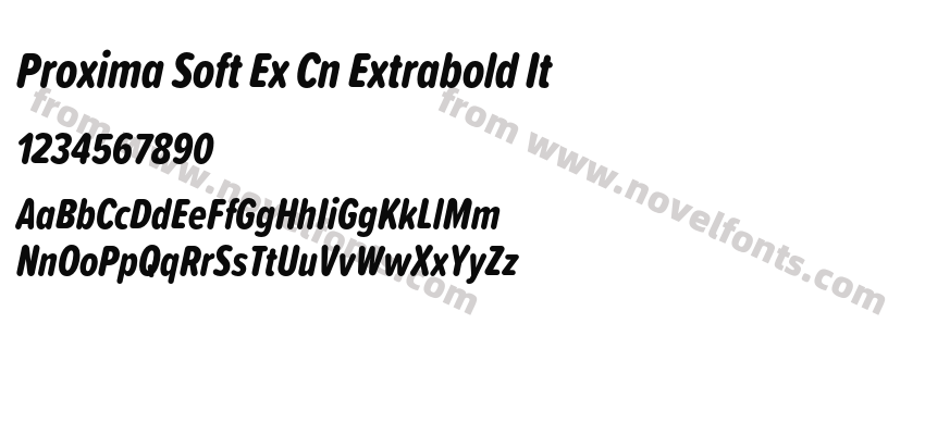 Proxima Soft Ex Cn Extrabold ItPreview