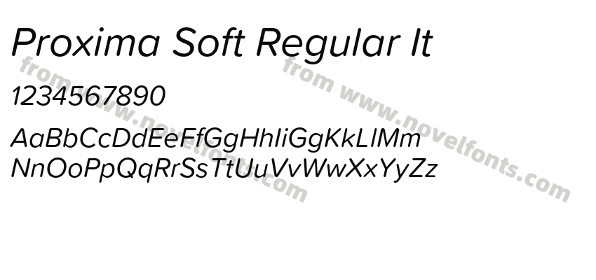 Proxima Soft Regular ItPreview