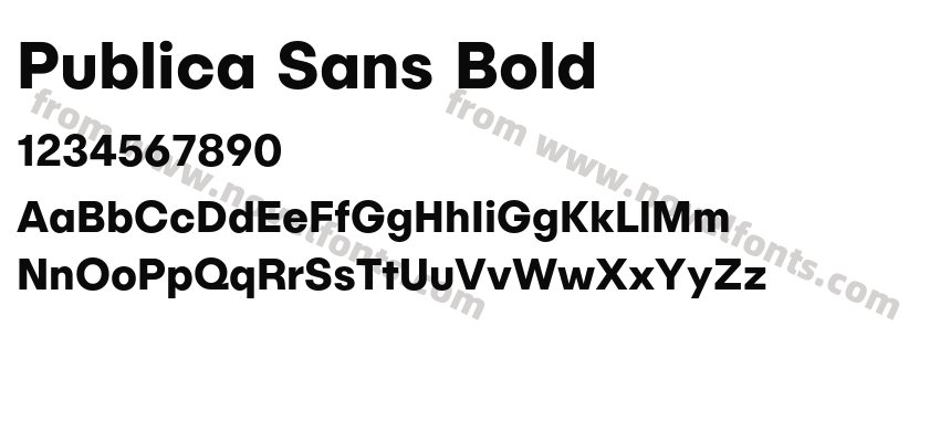 Publica Sans BoldPreview