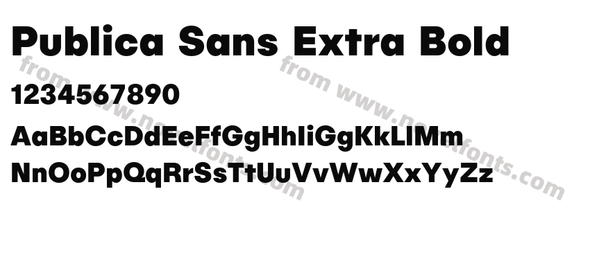 Publica Sans Extra BoldPreview