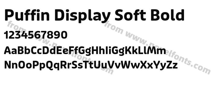 Puffin Display Soft BoldPreview
