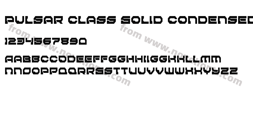 Pulsar Class Solid CondensedPreview