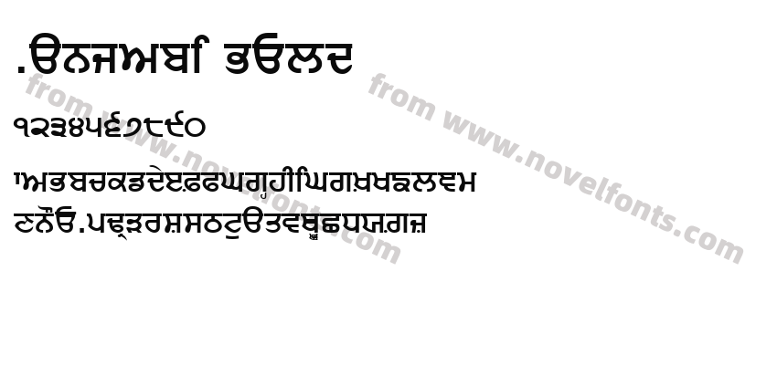 Punjabi BoldPreview