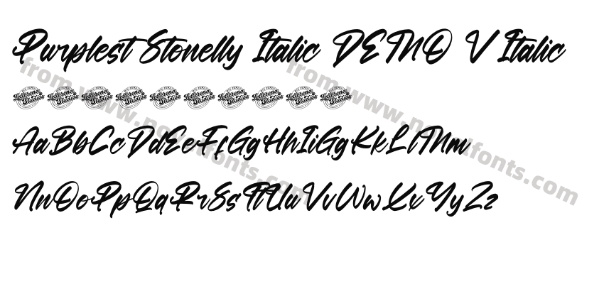 Purplest Stonelly Italic DEMO V ItalicPreview