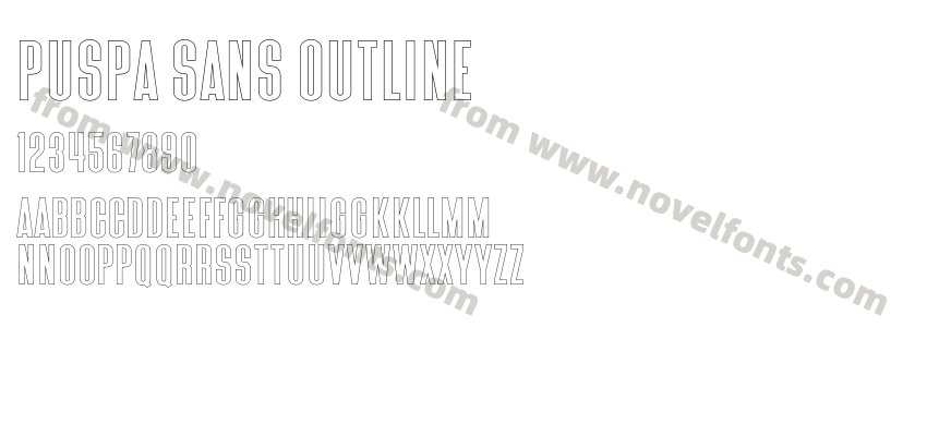 Puspa Sans OutlinePreview