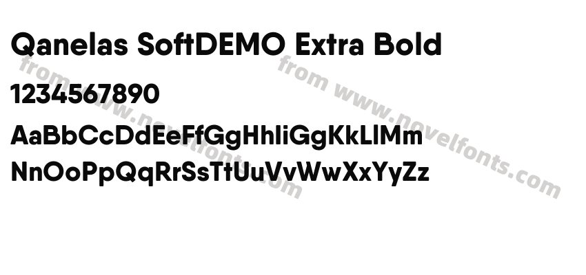 Qanelas SoftDEMO Extra BoldPreview