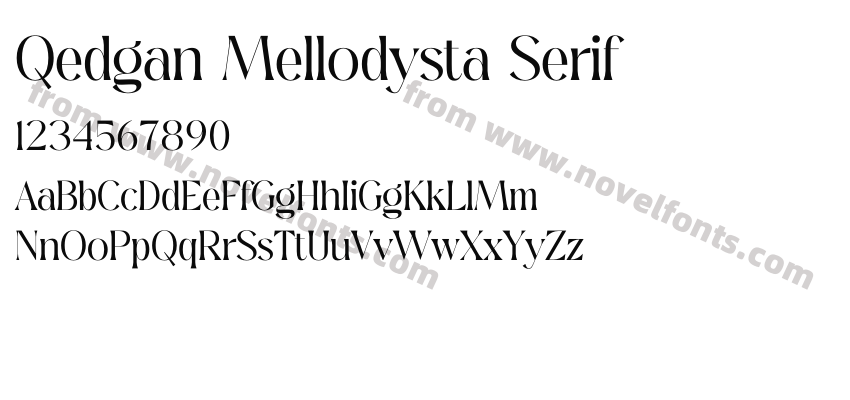 Qedgan Mellodysta SerifPreview