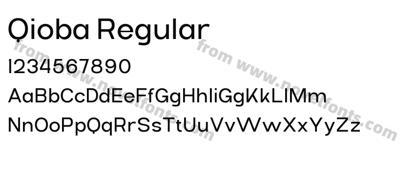 Qioba RegularPreview