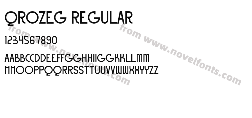 Qrozeg RegularPreview