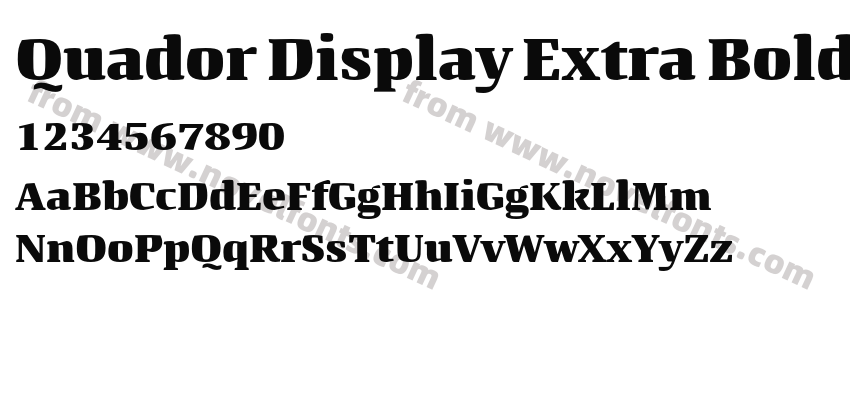 Quador Display Extra BoldPreview