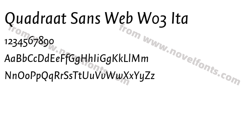Quadraat Sans Web W03 ItaPreview