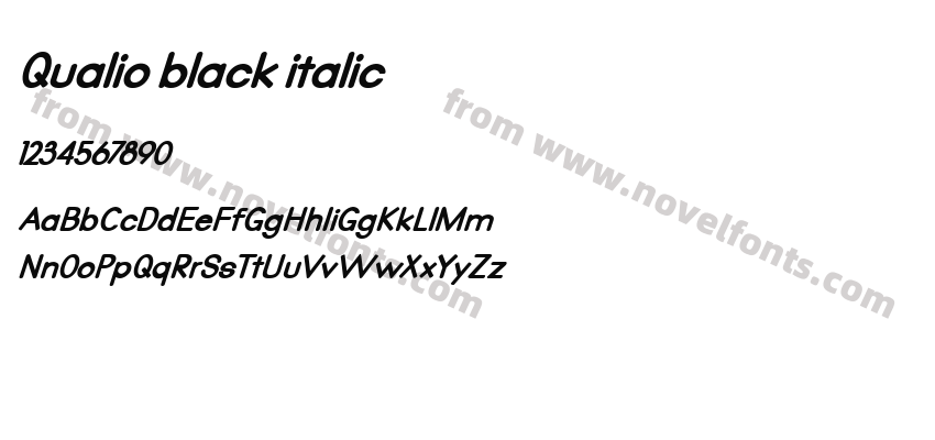 Qualio black italicPreview