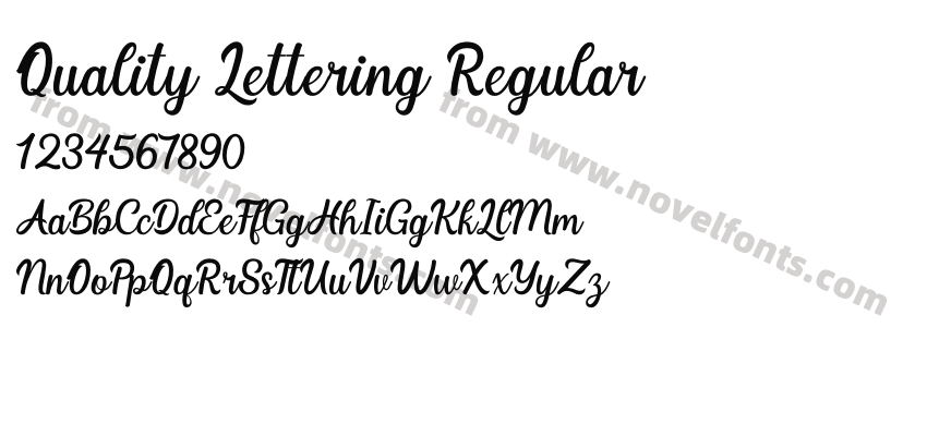 Quality Lettering RegularPreview
