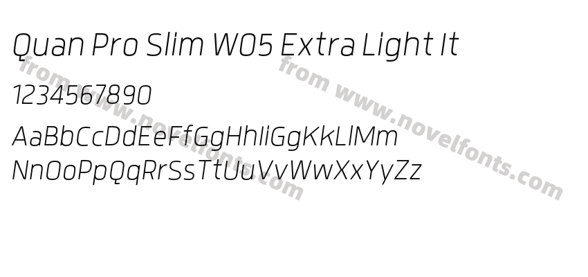 Quan Pro Slim W05 Extra Light ItPreview
