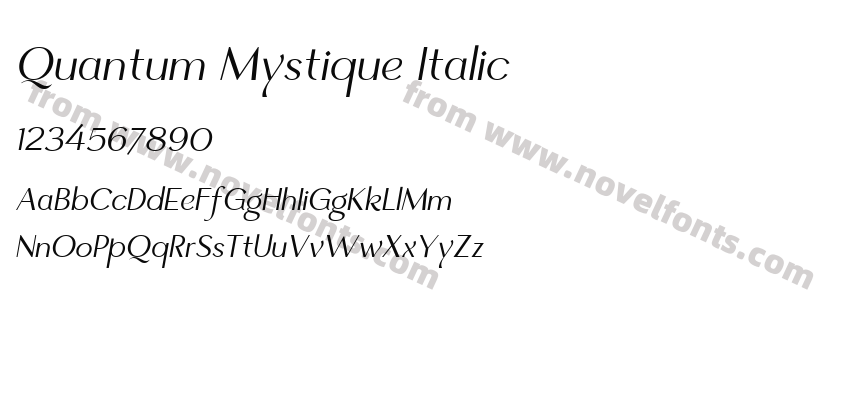 Quantum Mystique ItalicPreview