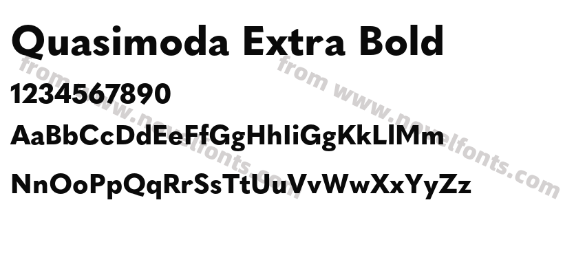 Quasimoda Extra BoldPreview