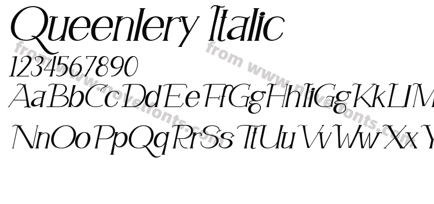 Queenlery ItalicPreview
