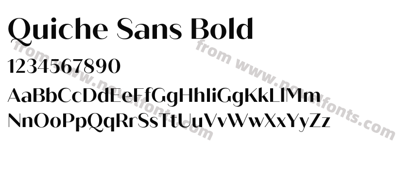 Quiche Sans BoldPreview
