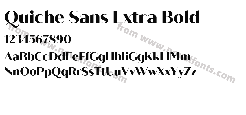 Quiche Sans Extra BoldPreview