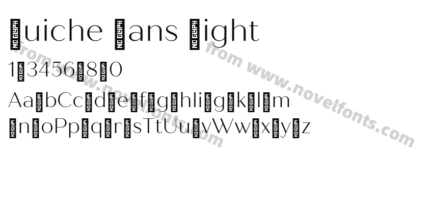 Quiche Sans LightPreview