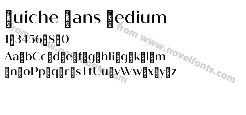 Quiche Sans MediumPreview