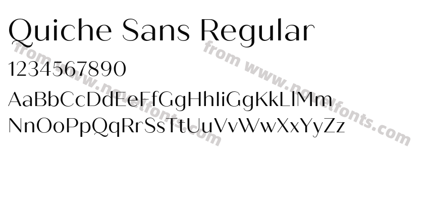 Quiche Sans RegularPreview