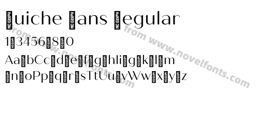Quiche Sans RegularPreview