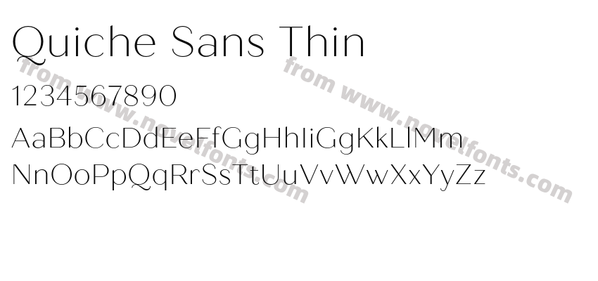 Quiche Sans ThinPreview