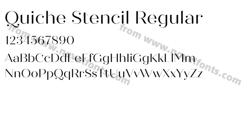 Quiche Stencil RegularPreview