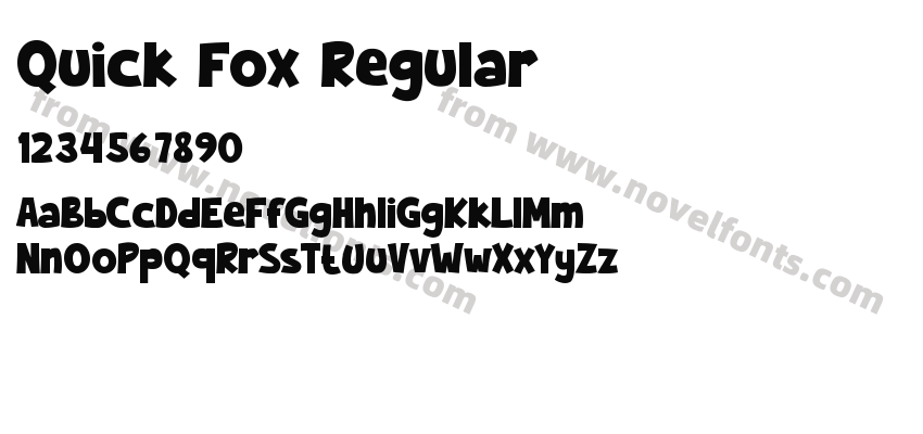 Quick Fox RegularPreview