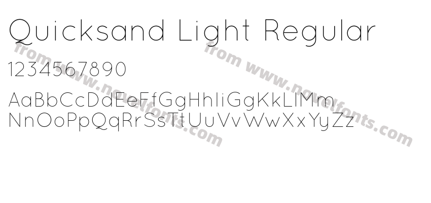Quicksand Light RegularPreview