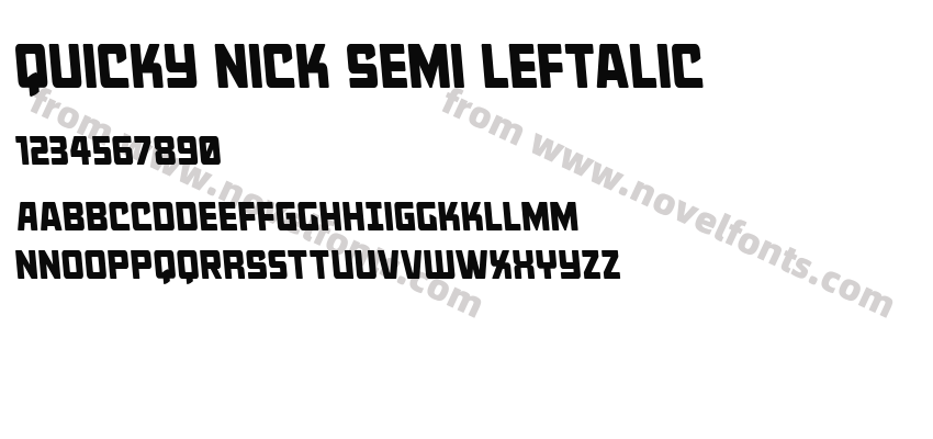 Quicky Nick Semi LeftalicPreview