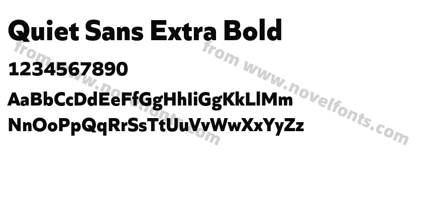 Quiet Sans Extra BoldPreview