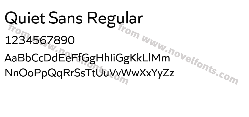 Quiet Sans RegularPreview